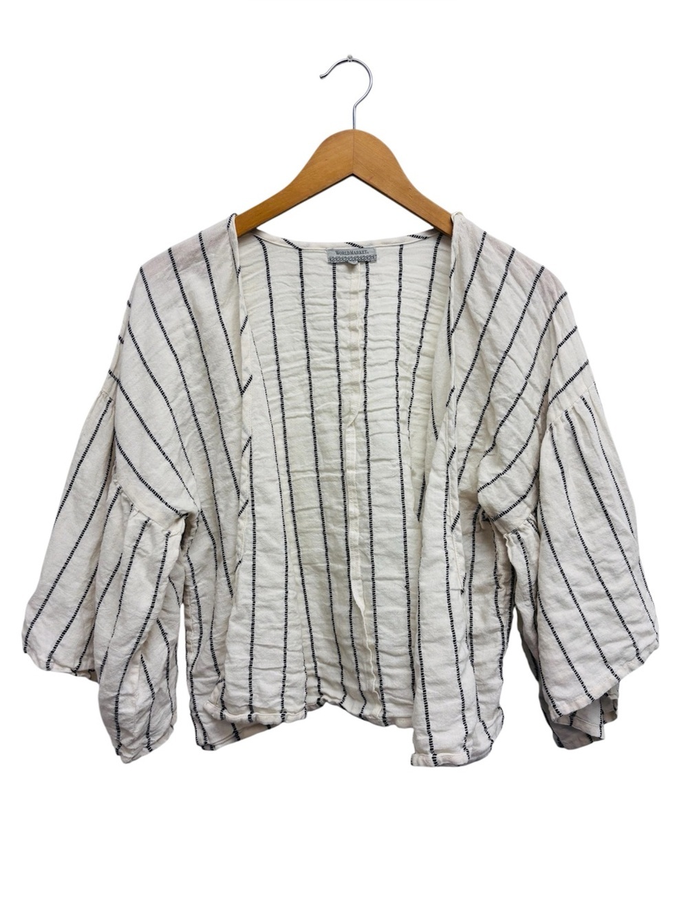 World Market Stripe Blouse Jacket